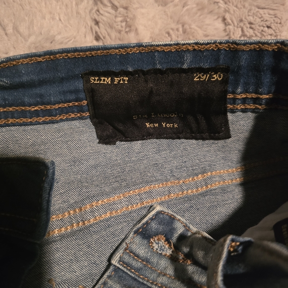 Women's Light Blue Distressed Skinny Jeans - Picture 4 of 4